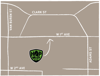 Eugene pub map