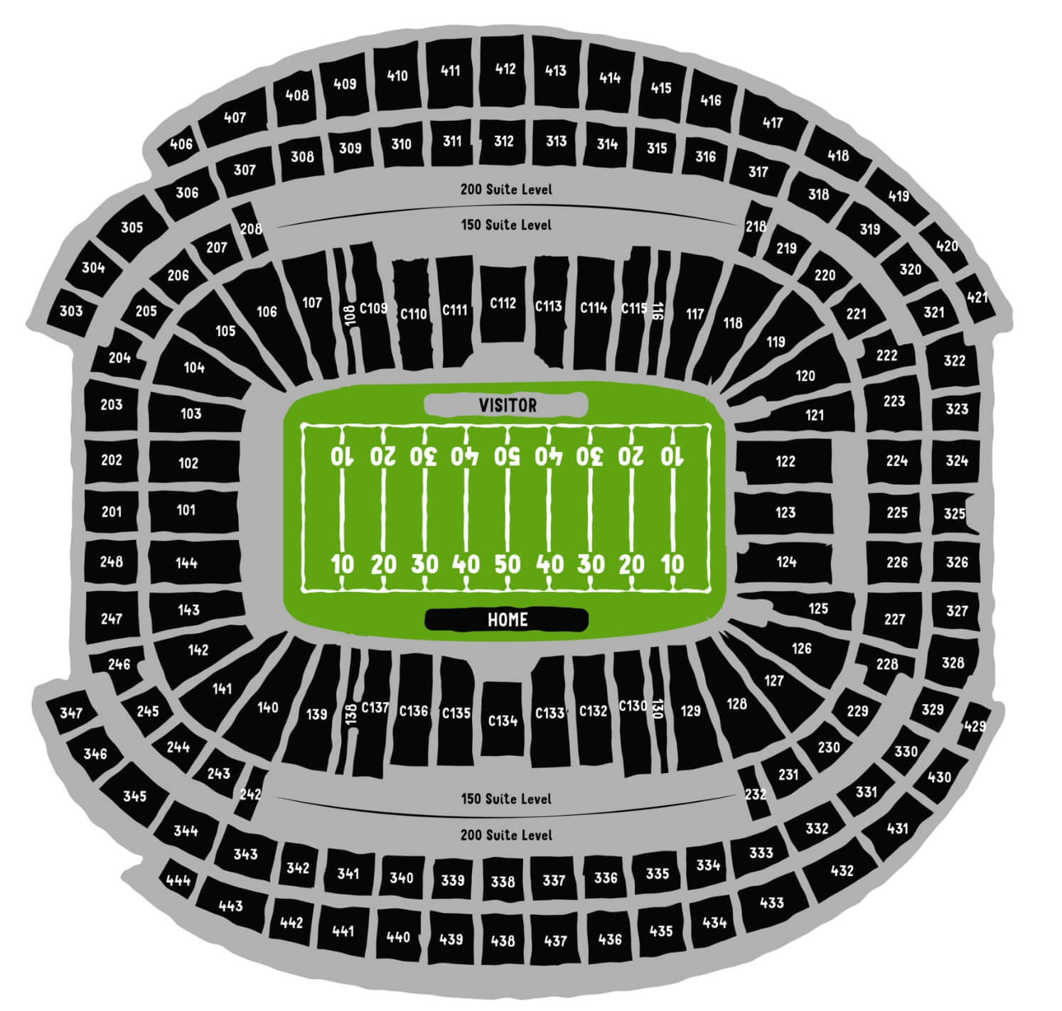 Raiders Stadium map